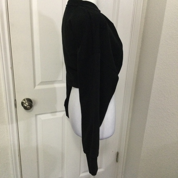 Palm Angels Black Long Sleeve Crop Top Size M (Flawed) - Picture 5 of 10